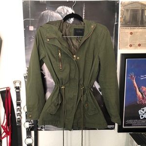 Grunge Olive Green Jacket Urban Outfitters